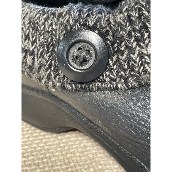 Dansko KENZIE Clogs, Warm Knit uppers, Black Leather, Ladies Size 42, (12) - Picture 8 of 9